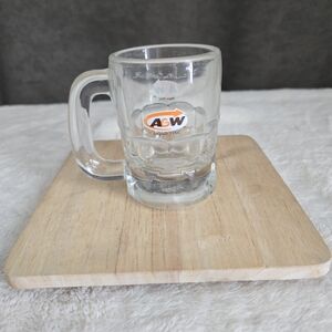 A&W Branded Clear Glass Mug